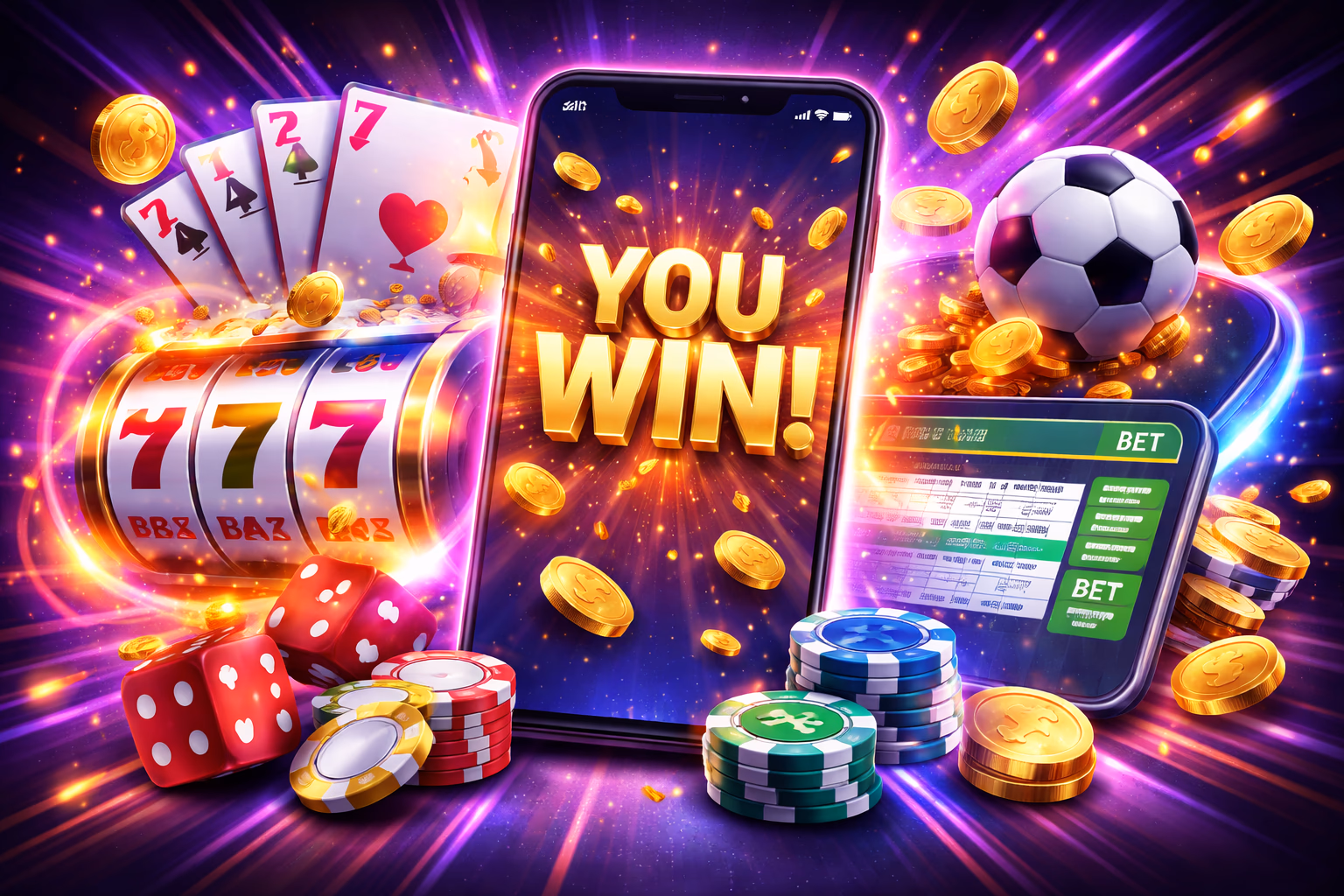 A delighted player reacting to a winning spin while using the Goobet777 platform on a bright mobile screen.